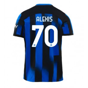 Lacne Muži Futbalové dres Inter Milan Alexis Sanchez #70 2023-24 Krátky Rukáv - Domáci